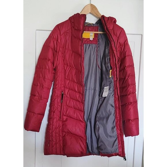 Lolë Claudia Duck Down Puffer Jacket With Hood size M in Red - Picture 3 of 10